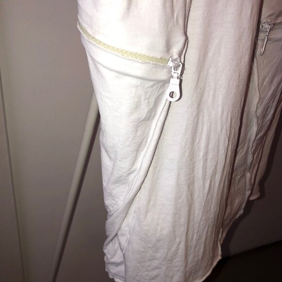 LA HAINE INSIDE US LONG WHITE T-SHIRT AVANT GARDE UNIQUE DESIGNER OWENS ITALY M - Picture 7 of 10